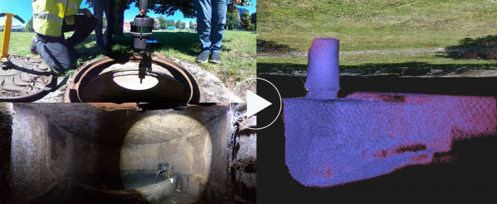 HERON - Underground utility - 3D mapping of sewage collectors’ pipeline