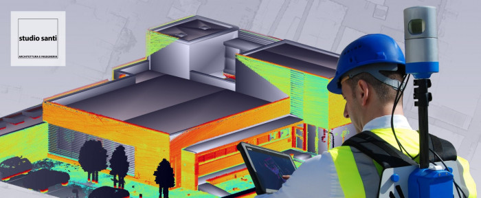 HERON - Mappatura rapida ed analisi di un edificio in stile Le Corbusier. Castel Goffredo, Mantova